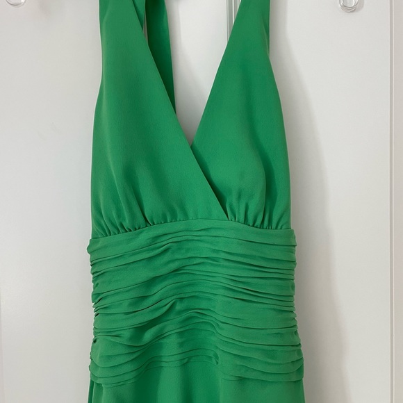 JONES OF NEW YORK HALTER RUCHED WAIST FLARED DRESS NEW - Picture 2 of 7